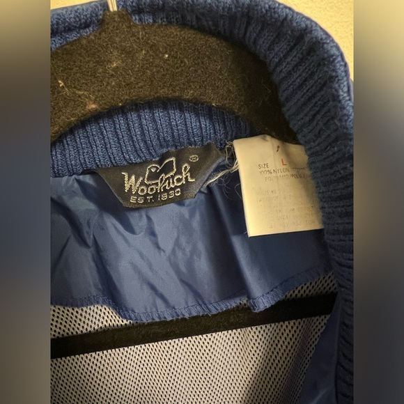 Large blue Woolrich windbreaker jacket - Picture 6 of 9